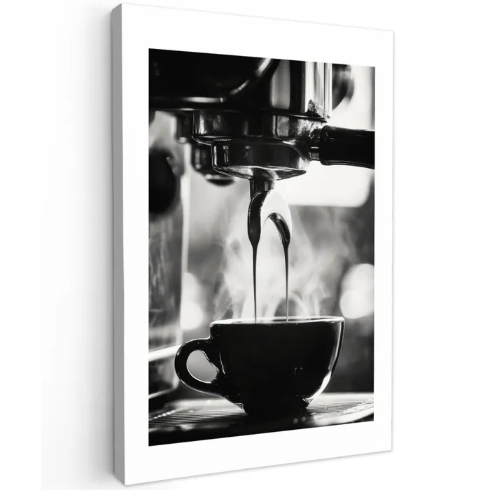 Coffee - Espresso - Koffiemachine - Kop canvas 2cm klein -z3d