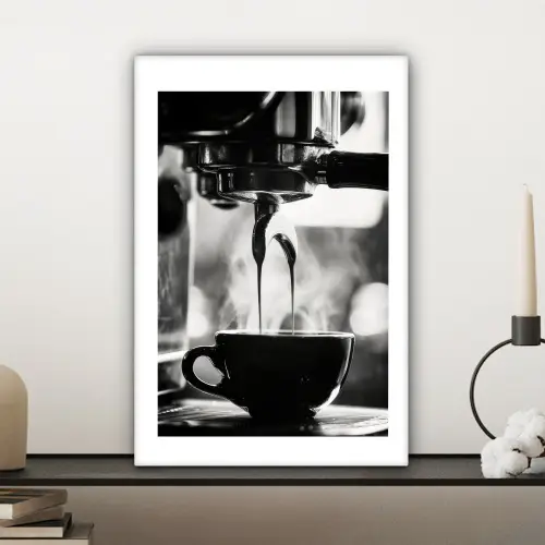 Coffee - Espresso - Koffiemachine - Kop canvas 2cm klein -sfeer6