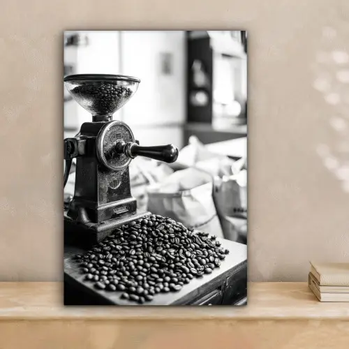 Koffiemolen - Gemalen - Vintage canvas 2cm klein -sfeer1