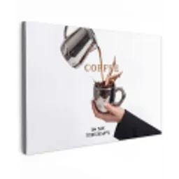 Koffie - Mok - Kan - Therapie canvas 2cm klein -z3d