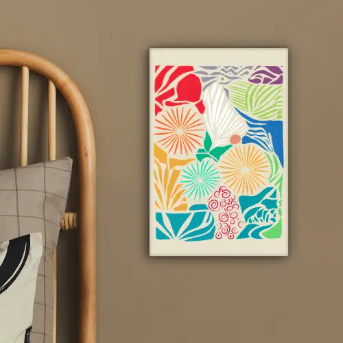 Kleurrijk - Abstract - Bloemen - Patronen canvas 2cm klein -sfeer3