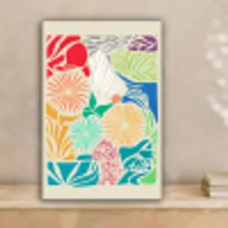 Kleurrijk - Abstract - Bloemen - Patronen canvas 2cm klein -sfeer1