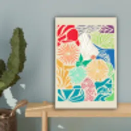 Kleurrijk - Abstract - Bloemen - Patronen canvas 2cm klein -sfeer4