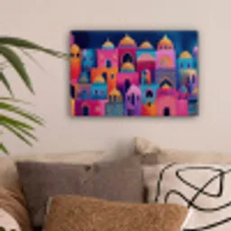 Kleurrijk - Avond - Islamitisch canvas 2cm klein -sfeer1