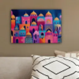 Kleurrijk - Avond - Islamitisch canvas 2cm klein -sfeer3