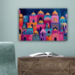 Kleurrijk - Avond - Islamitisch canvas 2cm klein -sfeer4