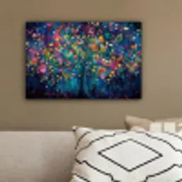 Kleurrijk - Boom - Magisch - Abstract canvas 2cm klein -sfeer3