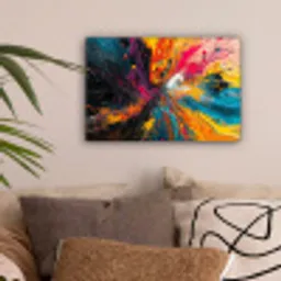 Kleuren - Verf - Patroon canvas 2cm klein -sfeer1