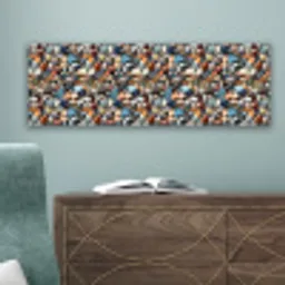 Kleuren - Strepen - Kiezels canvas 2cm klein 828 -sfeer4
