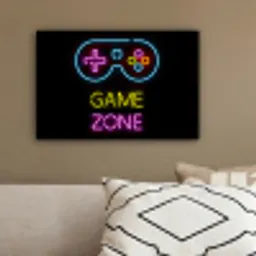 Controller - Game - Neon - Zwart - Quotes - Game zone canvas 2cm klein -sfeer3
