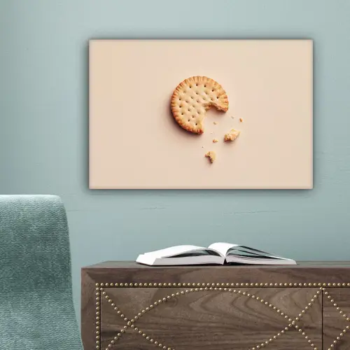 Koekje - Kruimels - beige canvas 2cm klein -sfeer4