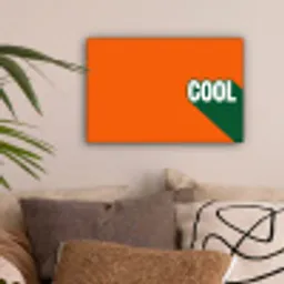 Cool - Oranje - Groen canvas 2cm klein -sfeer1