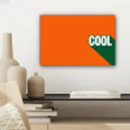Cool - Oranje - Groen canvas 2cm klein -sfeer6