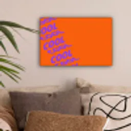 Cool - Paars - Oranje canvas 2cm klein -sfeer1