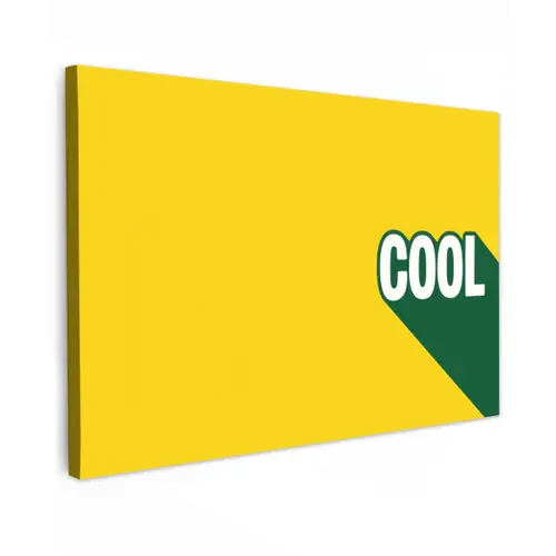 Cool - Geel - Groen canvas 2cm klein -z3d