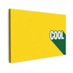 Cool - Geel - Groen canvas 2cm klein -z3d