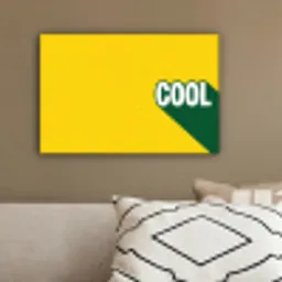 Cool - Geel - Groen canvas 2cm klein -sfeer3