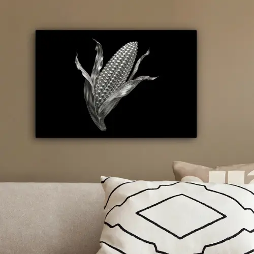 Maïskolf - Glanzend metaal - Elegant canvas 2cm klein -sfeer3