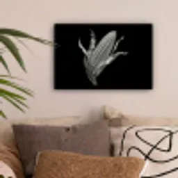 Maïskolf - Glanzend metaal - Elegant canvas 2cm klein -sfeer1