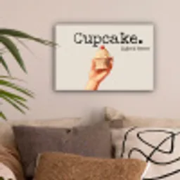 Cupcake - Zoet - Kers canvas 2cm klein -sfeer1