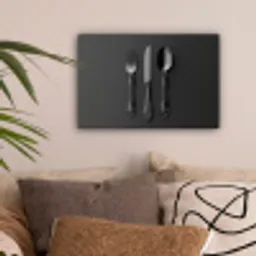 Bestek - Zwart canvas 2cm klein -sfeer1
