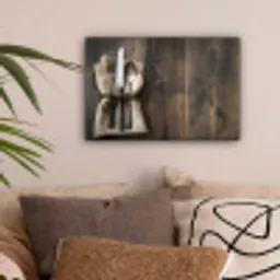 Bestek - Strikje - Zilver canvas 2cm klein -sfeer1