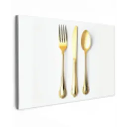 Bestek - Goud canvas 2cm klein -z3d