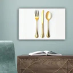 Bestek - Goud canvas 2cm klein -sfeer4
