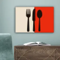 Bestek - Rood - Wit canvas 2cm klein -sfeer4
