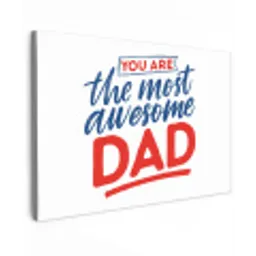 Papa - Vaderdag - Spreuken canvas 2cm klein -z3d