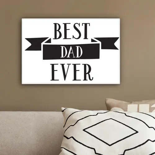 Papa - Quote - Beste papa canvas 2cm klein -sfeer3