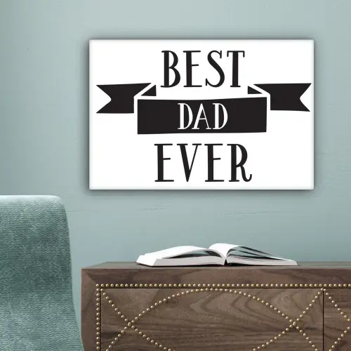 Papa - Quote - Beste papa canvas 2cm klein -sfeer4
