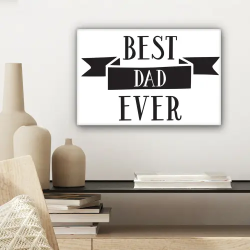 Papa - Quote - Beste papa canvas 2cm klein -sfeer6