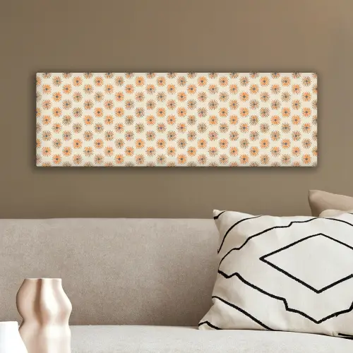 Madelief - Patroon - Oranje canvas 2cm klein 828 -sfeer3