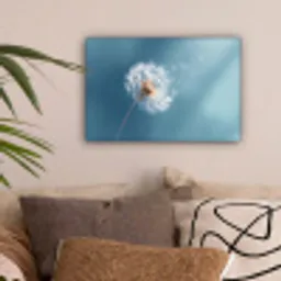 Paardenbloem - Wind - Blauw canvas 2cm klein -sfeer1