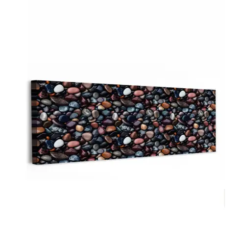 Donker - Kiezels - Glans canvas 2cm klein 828 -z3d