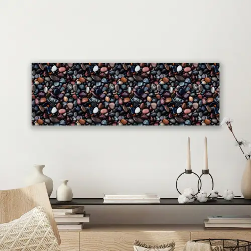 Donker - Kiezels - Glans canvas 2cm klein 828 -sfeer6