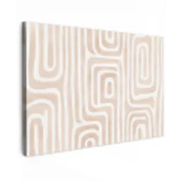 Decoratief - Labyrint - Beige canvas 2cm klein -z3d
