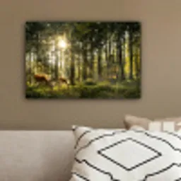 Hert - Natuur - Bos canvas 2cm klein -sfeer3