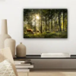Hert - Natuur - Bos canvas 2cm klein -sfeer6
