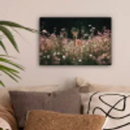 Hert - Wilde bloemen - Bos canvas 2cm klein -sfeer1