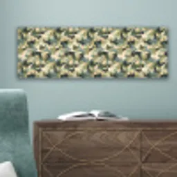 Woestijncamouflage - Zandkleurig - Groen - Patroon canvas 2cm klein 828 -sfeer4