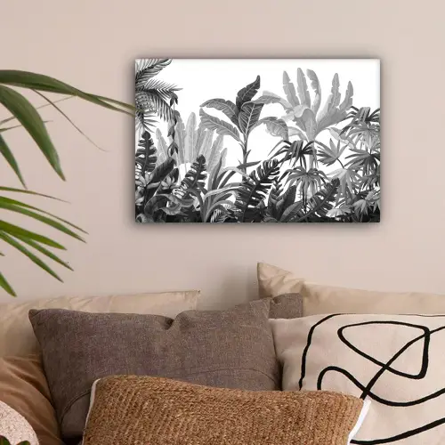 Design - Bladeren - Planten canvas 2cm klein -sfeer1