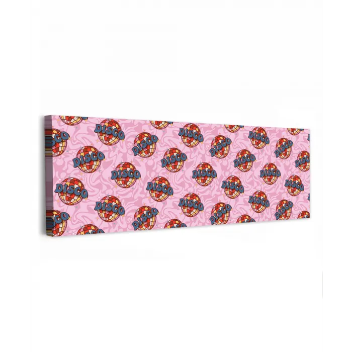 Disco - Bal - Patroon - Roze canvas 2cm klein 828 -z3d