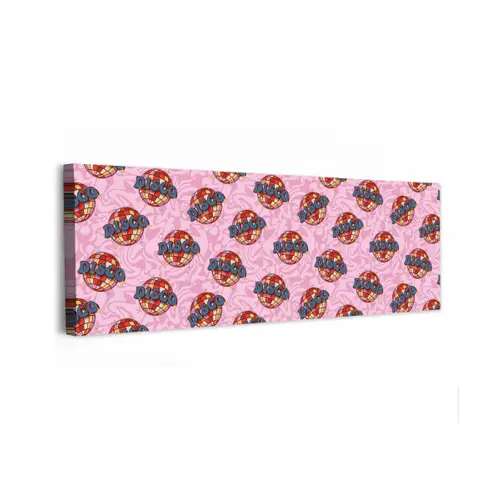 Disco - Bal - Patroon - Roze canvas 2cm klein 828 -z3d