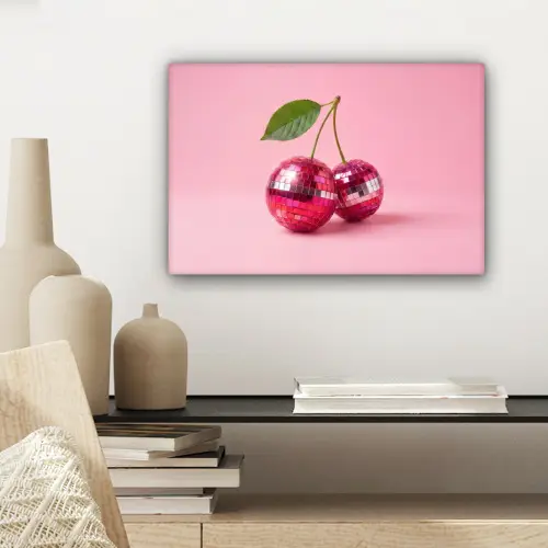 Disco - Kersen - Roze canvas 2cm klein -sfeer6