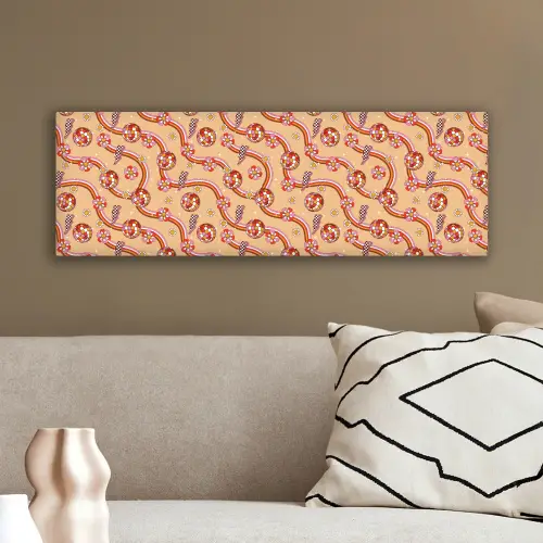 Disco - Patroon - Lijnen canvas 2cm klein 828 -sfeer3