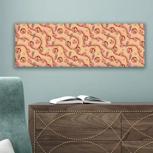 Disco - Patroon - Lijnen canvas 2cm klein 828 -sfeer4
