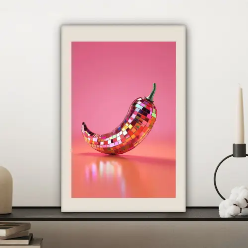 Disco - Peper - Roze canvas 2cm klein -sfeer6