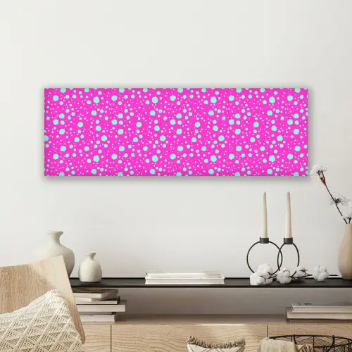 Stippen - Mint - Neon - Fuchsia canvas 2cm klein 828 -sfeer6